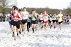 623 Daniel Evans (Warrington) leads from start to finish in the under-15 boys Northern Cross Country Championships.